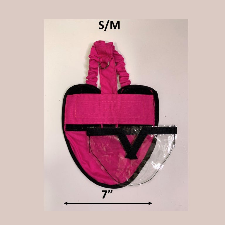 Hen Holster Bird Diaper/Harness (chicken diaper, duck diaper, pigeon diaper with Removable Vinyl Liner) S M (smaller breeds) Flamingo Pink Wrap around