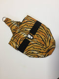 Hen Holster Bird Diaper/Harness (Hand-Made in USA) with Removable Vinyl Liner XL (larger breeds) Tiger Wrap around