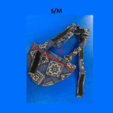 Hen Holster Bird Diaper/Harness (Hand-Made in USA) with Removable Vinyl Liner S M (smaller breeds) Blue Bandana Bikini bottom