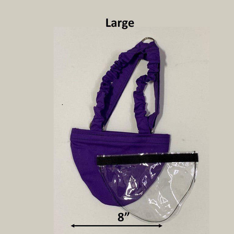 Hen Holster Bird Diaper/Harness (chicken diaper, duck diaper, pigeon diaper with Removable Vinyl Liner) L (most chickens and ducks) Purple Bikini bottom