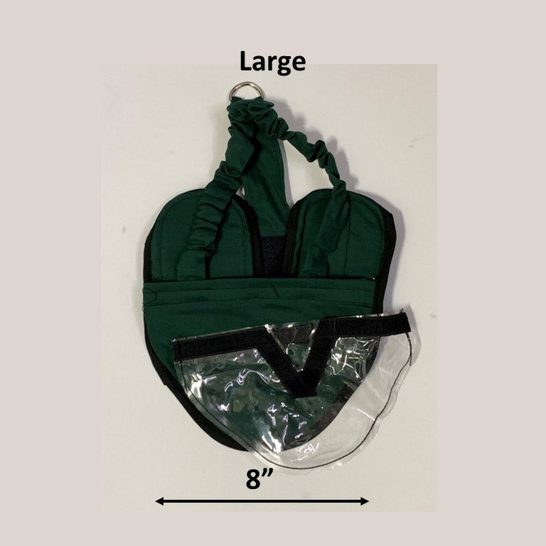 Hen Holster Bird Diaper/Harness (chicken diaper, duck diaper, pigeon diaper with Removable Vinyl Liner) L (most chickens and ducks) Hunter Green Wrap around