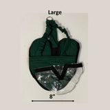 Hen Holster Bird Diaper/Harness (Hand-Made in USA) with Removable Vinyl Liner L (most chickens and ducks) Hunter Green Wrap around