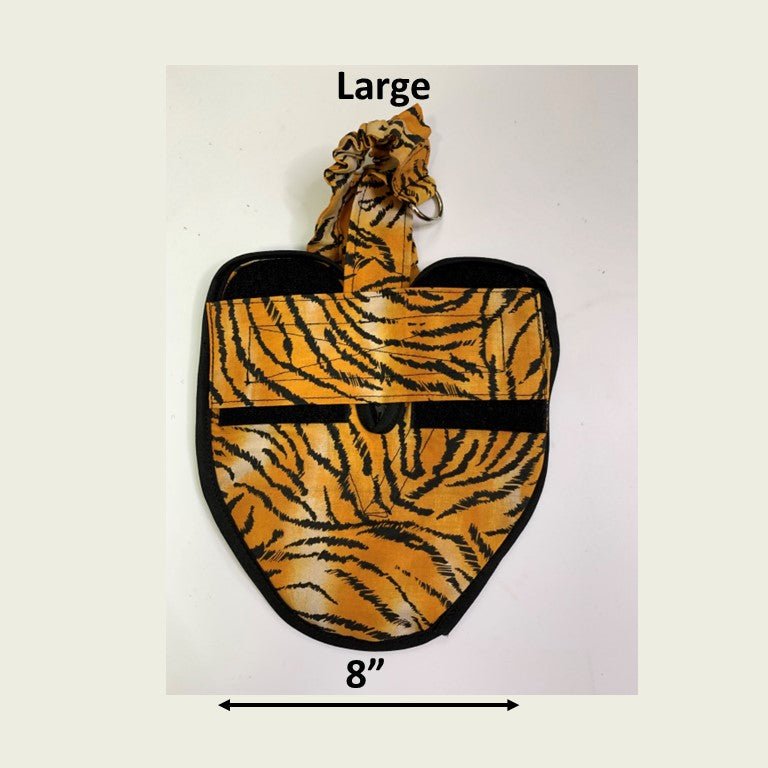 Hen Holster Bird Diaper/Harness (chicken diaper, duck diaper, pigeon diaper with Removable Vinyl Liner) L (most chickens and ducks) Tiger Stripe Wrap around