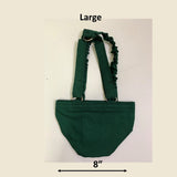 Hen Holster Bird Diaper/Harness (Hand-Made in USA) with Removable Vinyl Liner L (most chickens and ducks) Hunter Green Bikini bottom