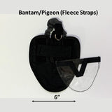 Hen Holster Bird Diaper/Harness (Hand-Made in USA) with Removable Vinyl Liner XS (bantams & pigeons) Black Wrap around