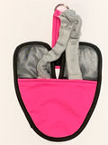 Hen Holster Bird Diaper/Harness with Permanent (Sewn-in) Liner Flamingo Pink XS (pigeons and small chickens)