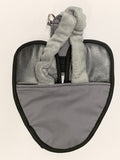 Hen Holster Bird Diaper/Harness with Permanent (Sewn-in) Liner Gray XS (pigeons and small chickens)