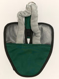 Hen Holster Bird Diaper/Harness with Permanent (Sewn-in) Liner Hunter Green XS (pigeons and small chickens)