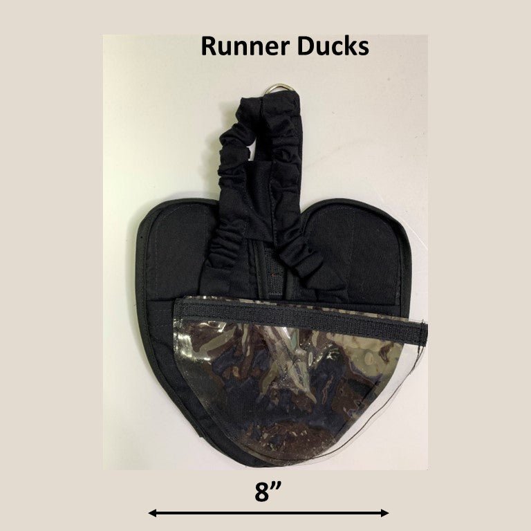 Hen Holster Duck Diaper Goose Diaper Removable Liners Black Runner Duck (fixed chest tab)