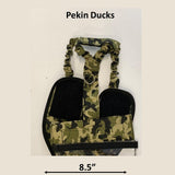 Hen Holster Waterfowl Diaper with Removable Liners Butterfly Camo Pekin Duck (adjustable chest tab)
