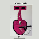 Hen Holster Waterfowl Diaper with Removable Liners Flamingo Pink Runner Duck (fixed chest tab)