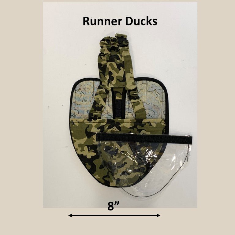Hen Holster Duck Diaper Goose Diaper Removable Liners Butterfly Camo Runner Duck (fixed chest tab)