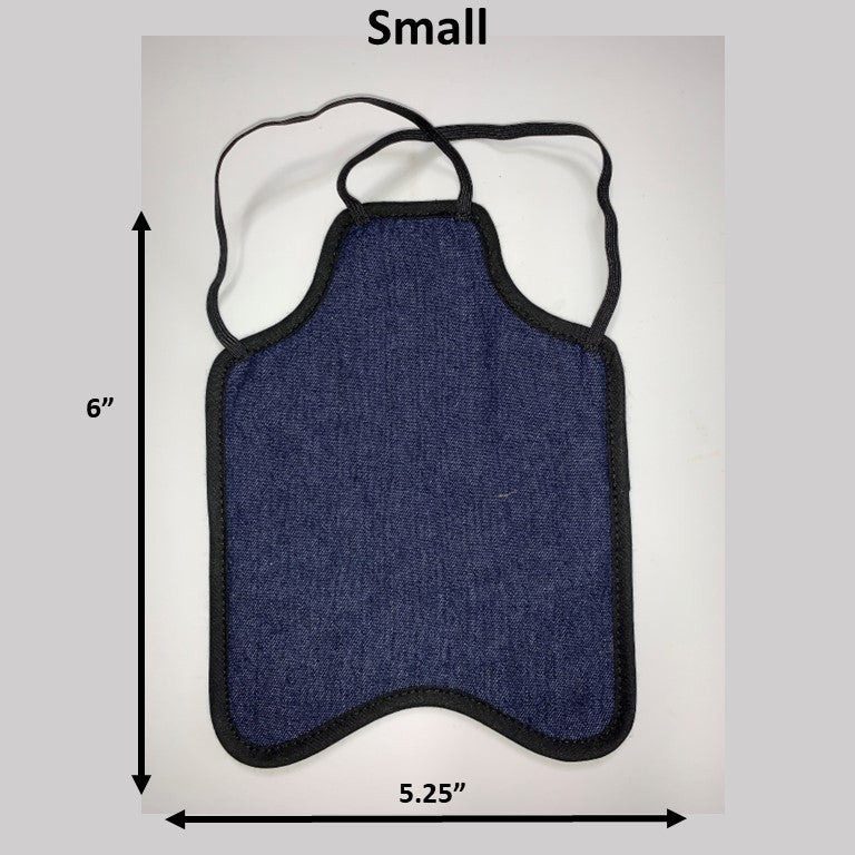 Hen Saver Hen Apron/Saddle (FBA) Denim Small (Bantams) Double Strap (crosses under neck)
