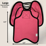 Hen Saver Hen Apron/Saddle with Shoulder Protectors (Made in the USA) Double Strap Awareness Pink Large (Most Standard Chickens) Fixed