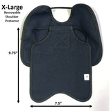 Hen Saver Hen Apron/Saddle with Shoulder Protectors (Made in the USA) Single Strap Black XL (Large Standard Chickens) Removable