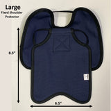 Hen Saver Hen Apron/Saddle with Shoulder Protectors (Made in the USA) Single Strap Navy Fixed