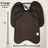 Hen Saver Hen Apron/Saddle with Shoulder Protectors (Made in the USA) Double Strap Brown XL (Large Standard Chickens) Fixed