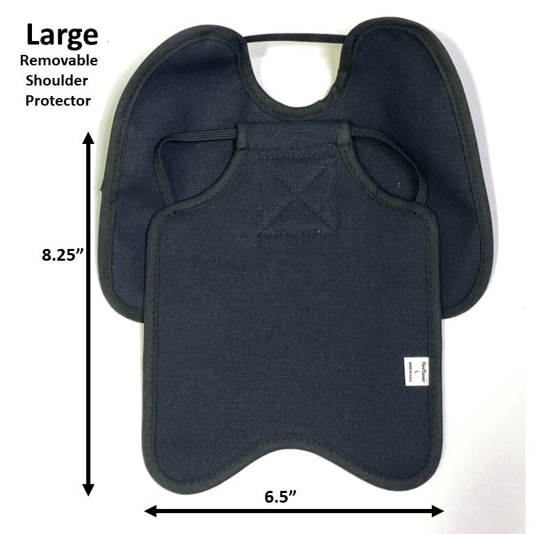 Hen Saver Hen Apron/Saddle with Shoulder Protectors (Made in the USA) (FBA) Single Strap Black Large (Most Standard Chickens) Removable