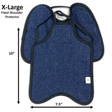 Hen Saver Hen Apron/Saddle with Shoulder Protectors (Made in the USA) Double Strap Denim XL (Large Standard Chickens) Fixed