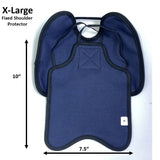 Hen Saver Hen Apron/Saddle with Shoulder Protectors (Made in the USA) Double Strap Navy XL (Large Standard Chickens) Fixed