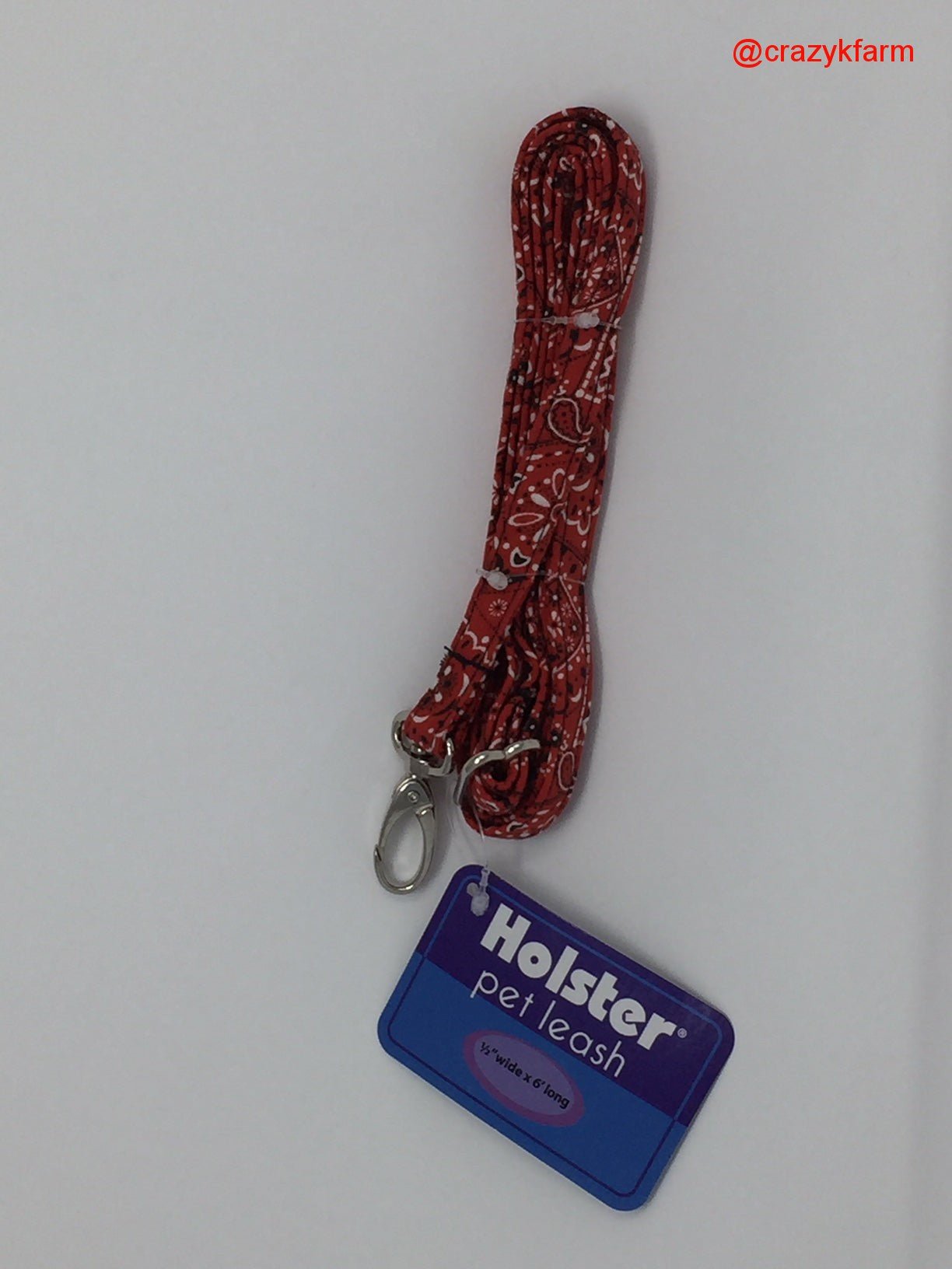 Holster Leash (Made in USA) Red Bandana