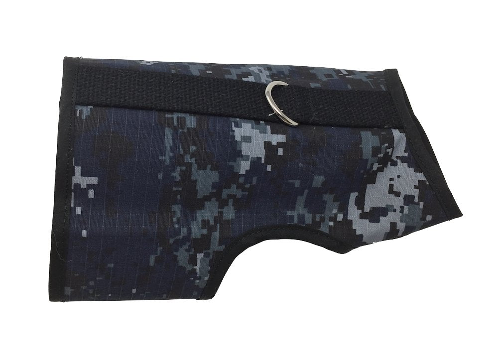 Kitty Holster Cat Harness (Made in USA) Navy Blue Camo
