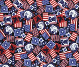 Reusable Made-in-the-USA Cotton Face Masks Patriot (2 Ply)