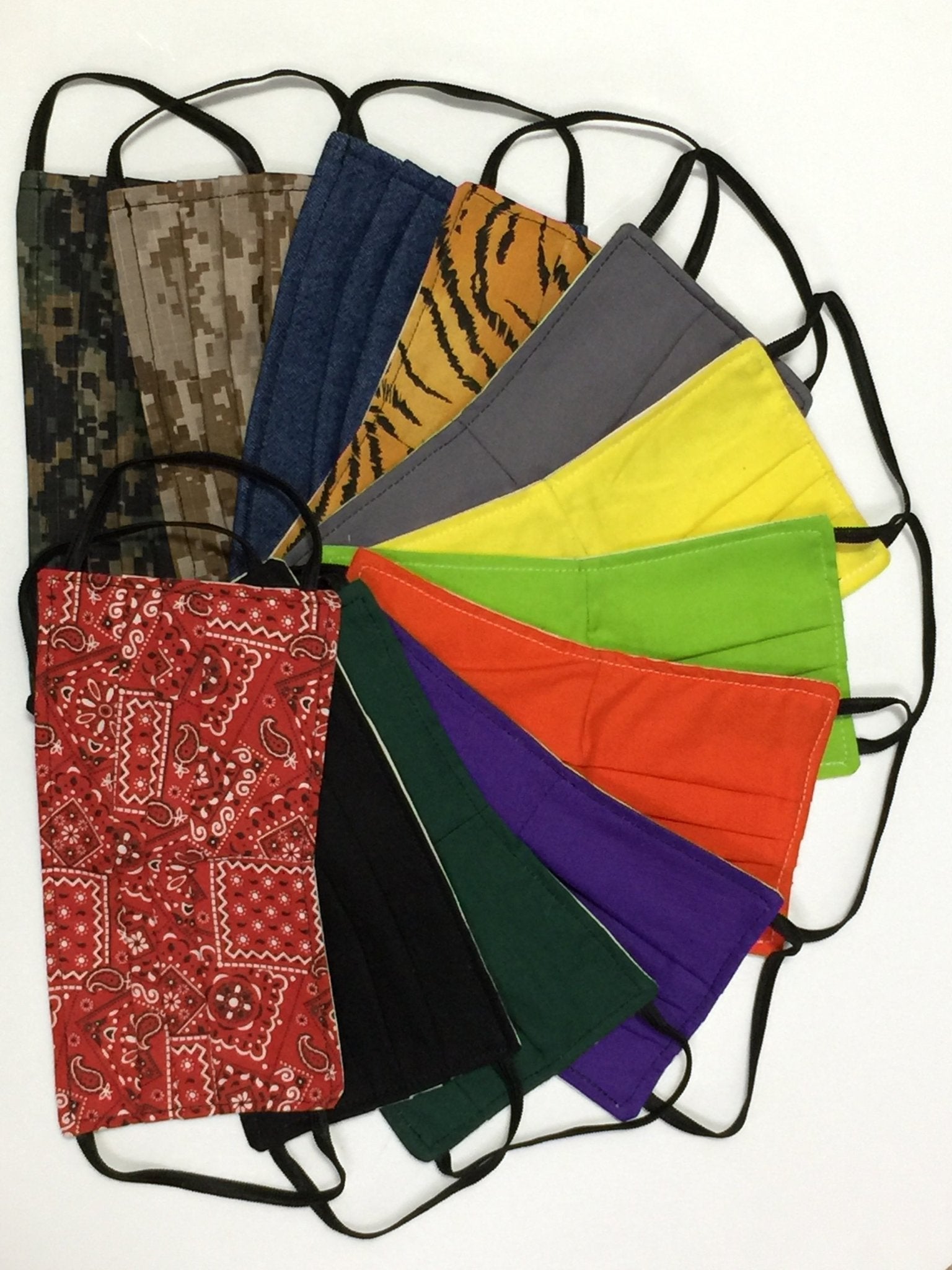 Reusable Made-in-the-USA Cotton Face Masks No nose wire