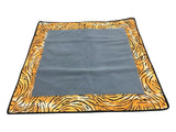Premium Reversible Pet Sleep Mat 24" X 24" (Made in USA) Tiger Print Frame