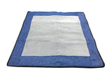 Premium Reversible Pet Sleep Mat 24" X 24" (Made in USA) Denim Blue Frame