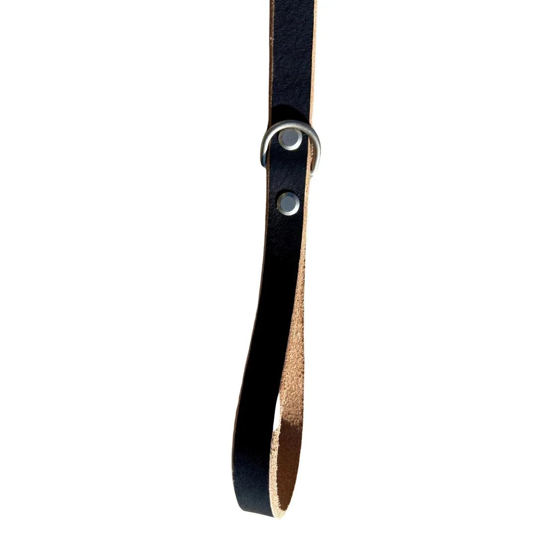 48" Genuine Leather Dog Leashes - Made in USA
