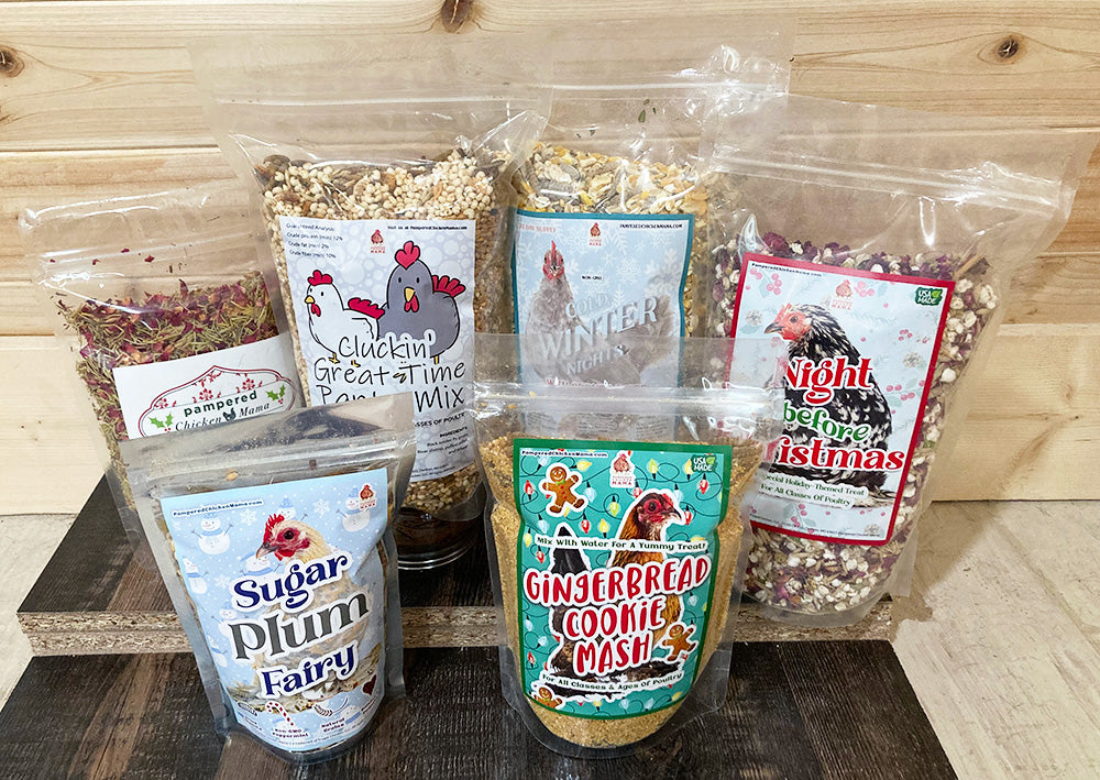 Holiday Goody Box For Chickens, Ducks, Turkeys, Quail, Peafowl, and Their Friends