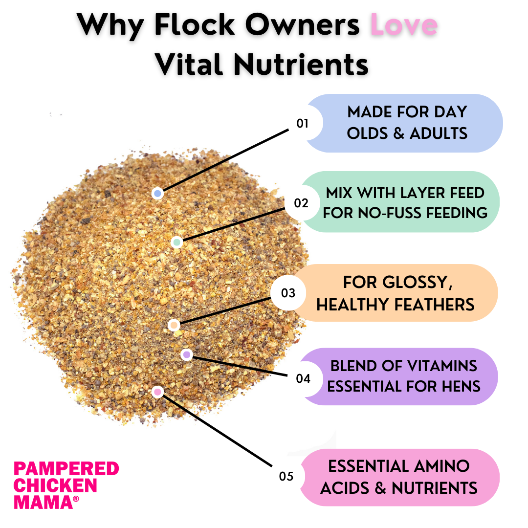 Vital Nutrients Benefits: Healthy Chicken & Duck Supplement, Vitamins, Minerals, Flock Owners Love