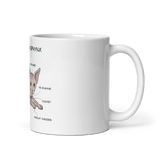 "ANATOMY OF A SPHYNX CAT" COFFEE MUG - merch