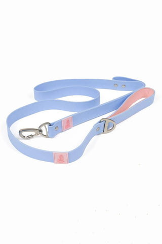 ARIA THE FOX Blue Sky Orchid Waterproof Dog Leash - Light Blue & Pink, Durable Pet Leash with Secure Carabiner Clip