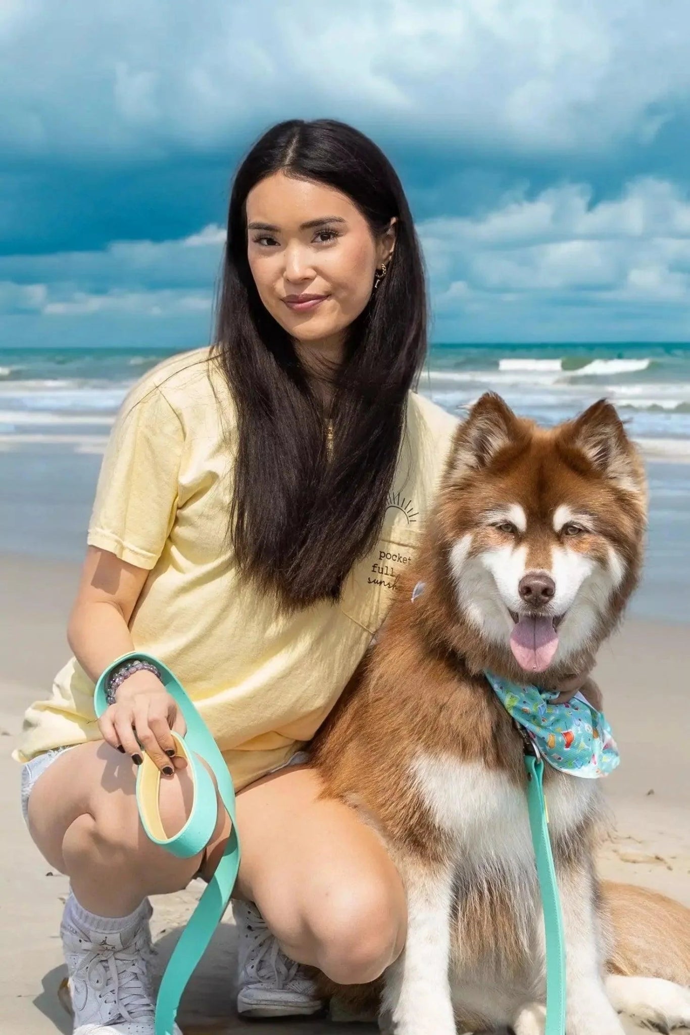 Aria the Fox Island Vibes Waterproof Dog Collar
