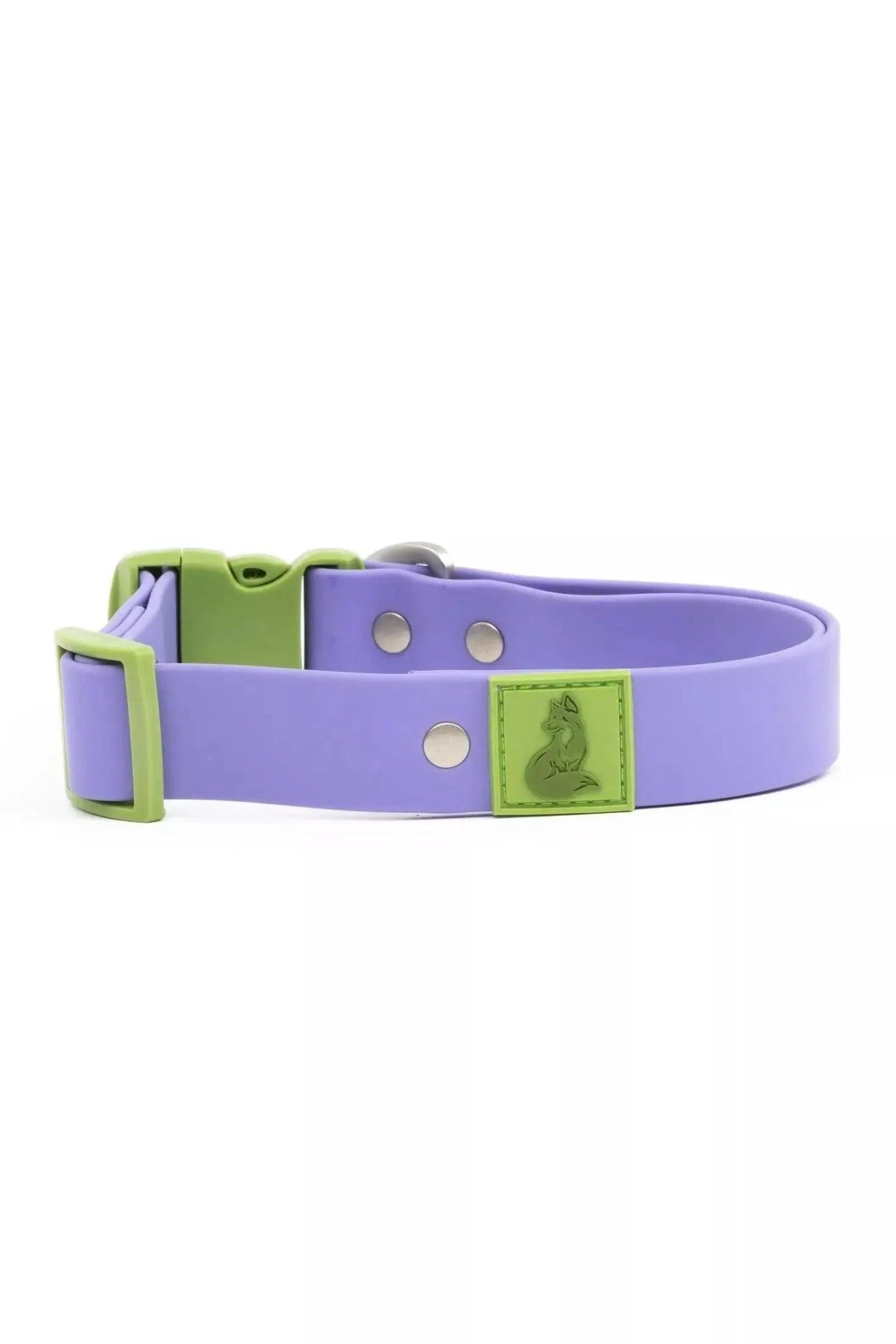 Aria the Fox Lavender Garden Waterproof Dog Collar