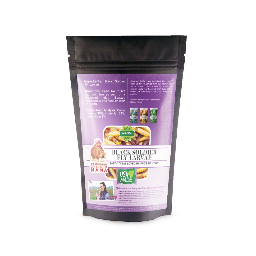 Black Soldier Fly Larvae (From NORTH AMERICA!!) -- LoveBugs For Hens (TM)