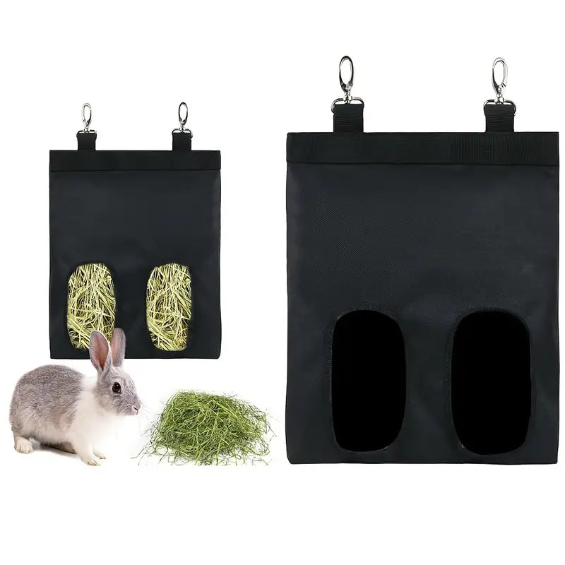 Pet Hay Feeder For Rabbit Hamster Feeding Bag, Hanging Food Bag, Big Hamster Feeding Grass Bag