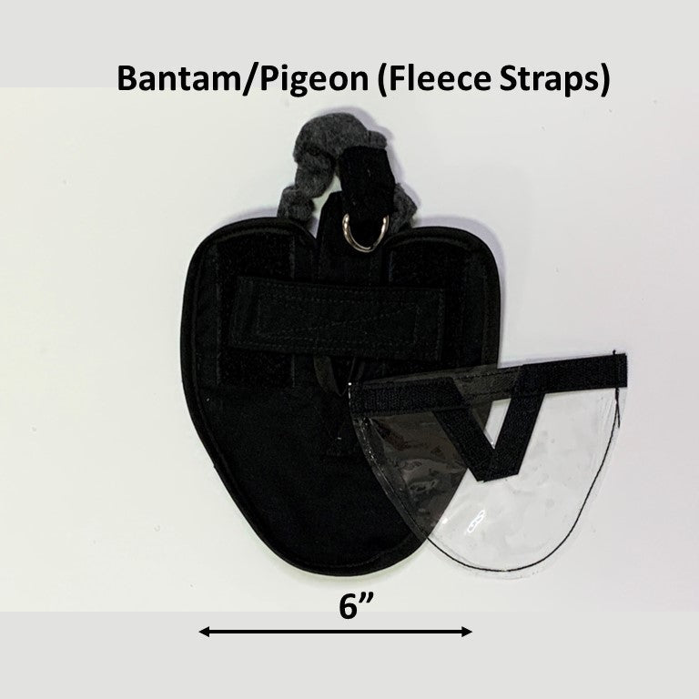 Hen Holster Bird Diaper/Harness (chicken diaper, duck diaper, pigeon diaper with Removable Vinyl Liner) XS (pigeons and small chickens) Denim Blue Wrap around