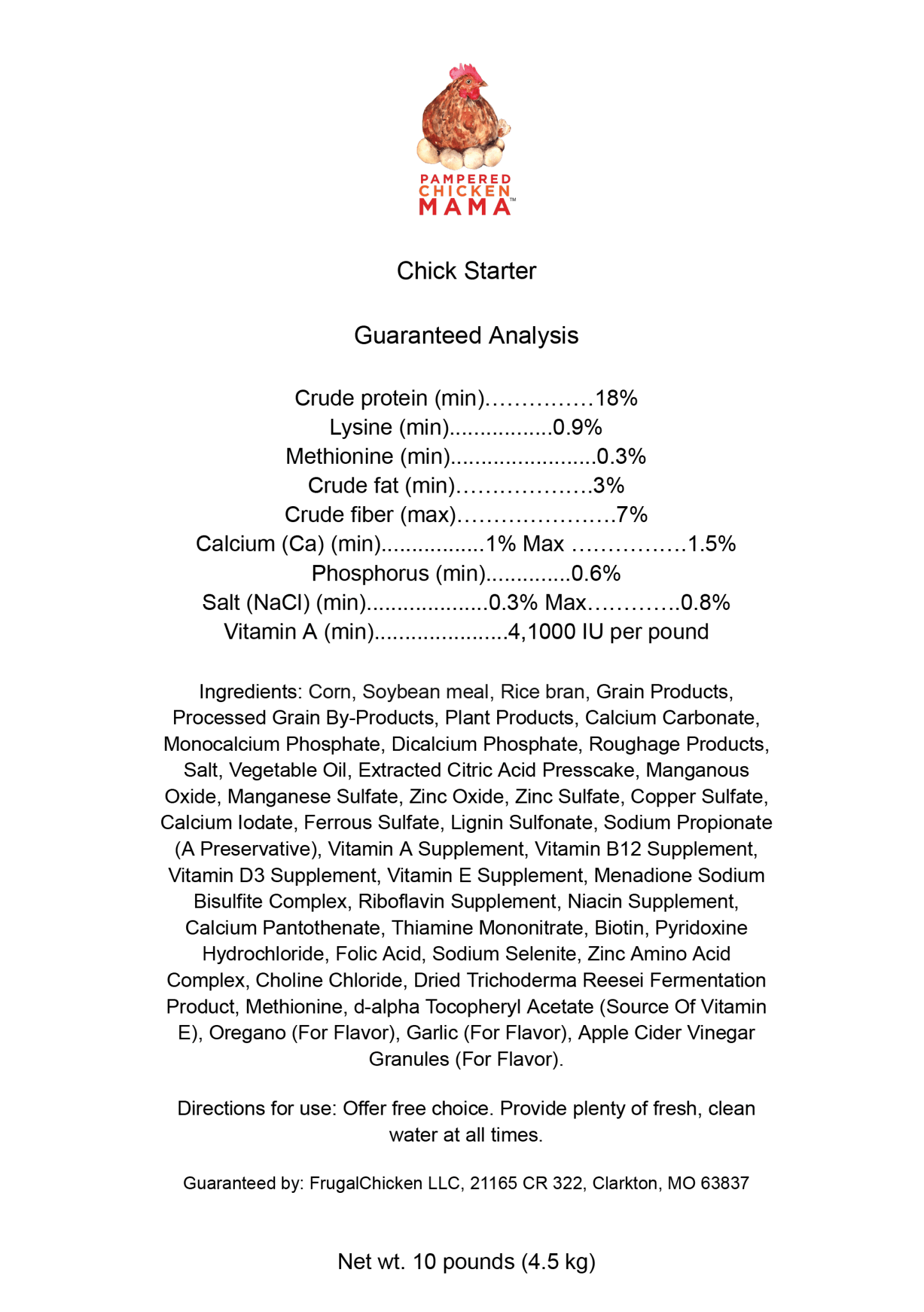 Herbal Chick Starter & Grower Feed With Oregano & Garlic For Baby Chicks