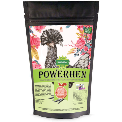 PowerHen (TM) High Protein Treat With Mealworms, Black Soldier Fly Larvae, & Herbs For Backyard Chickens