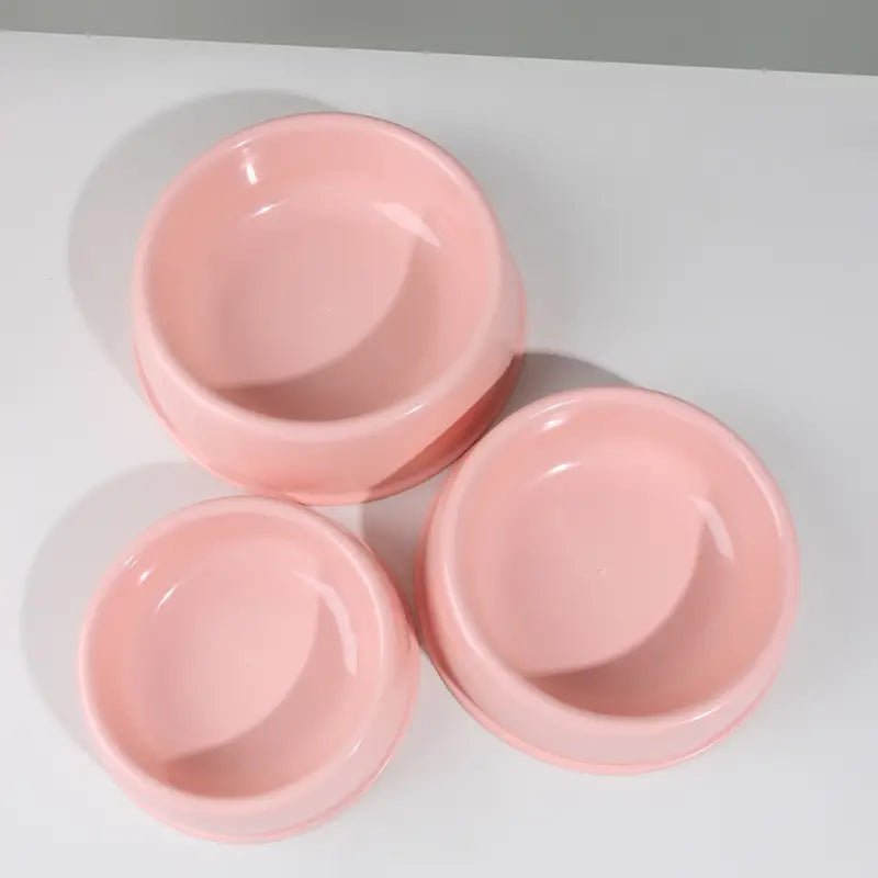 Premium Pet Water & Food Bowl - Perfect for Dogs & Cats! pink