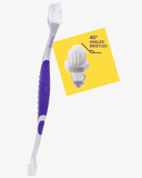 Professional Pet Toothbrush - Patented 45° Dual - Ended Brush Head - Toothbrush