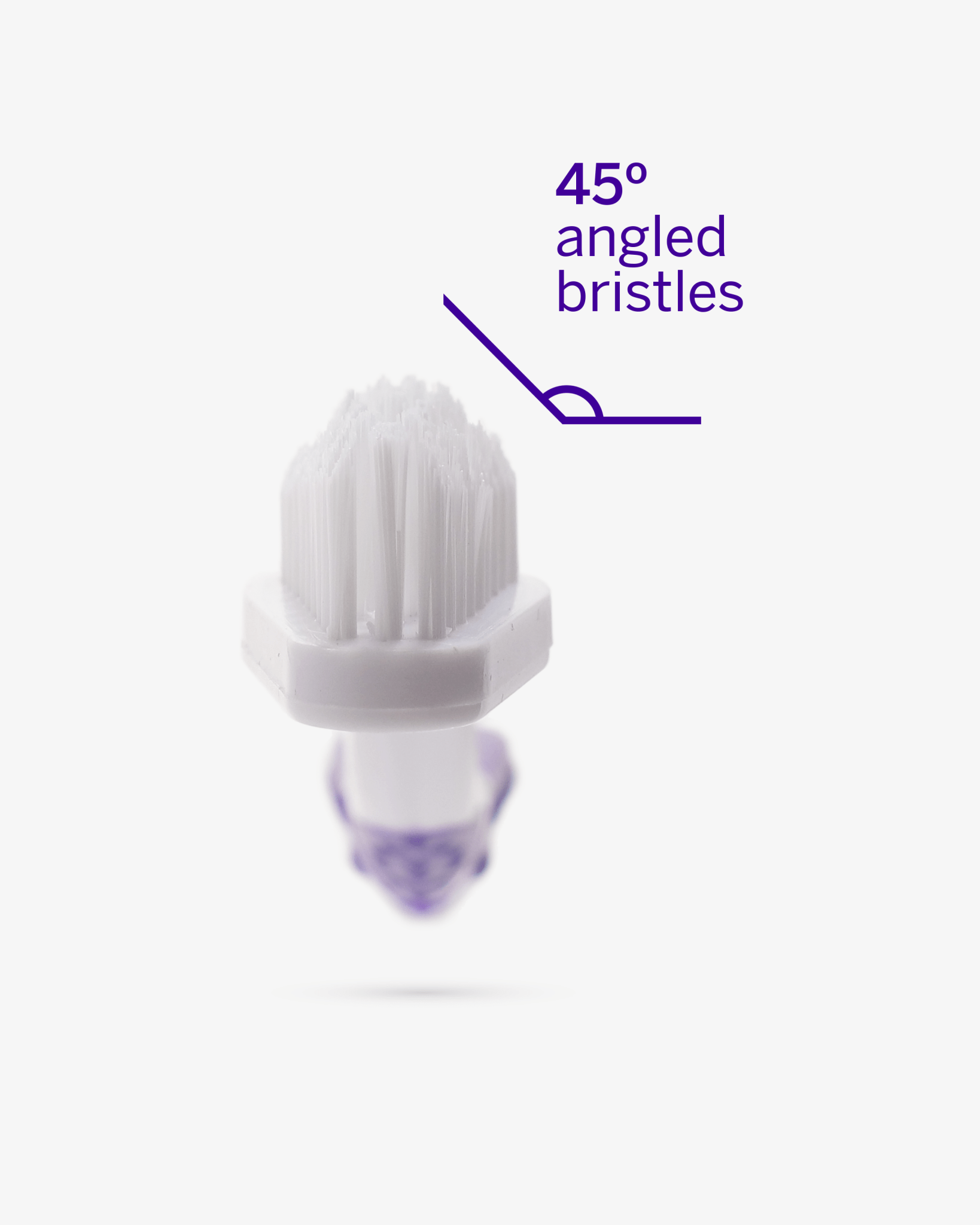 Professional Pet Toothbrush - Patented 45° Dual-Ended Brush Head