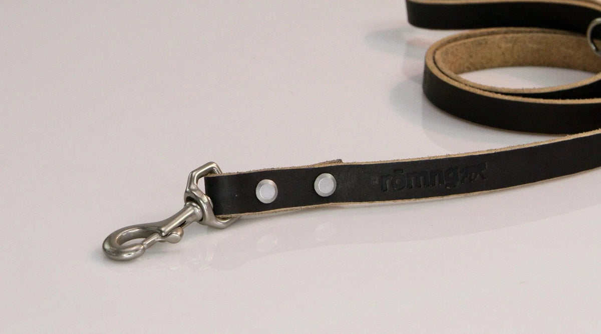 48" Genuine Leather Dog Leashes - Made in USA