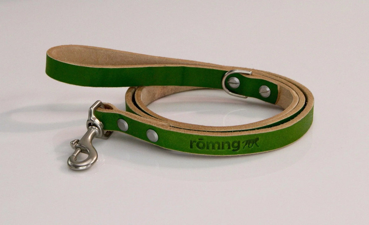 48" Genuine Leather Dog Leashes - Made in USA