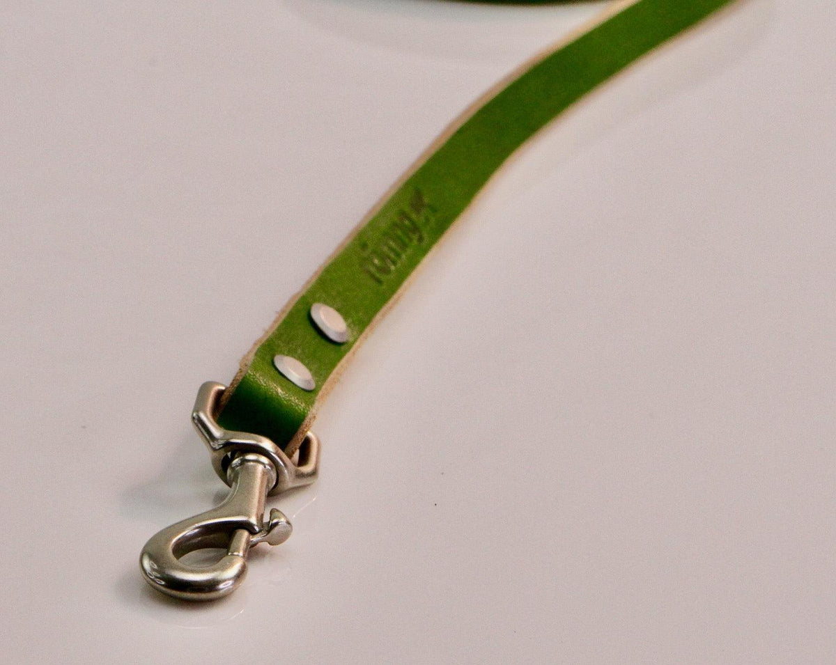 48" Genuine Leather Dog Leashes - Made in USA