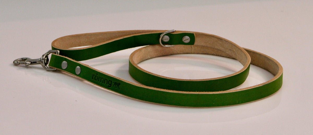 48" Genuine Leather Dog Leashes - Made in USA