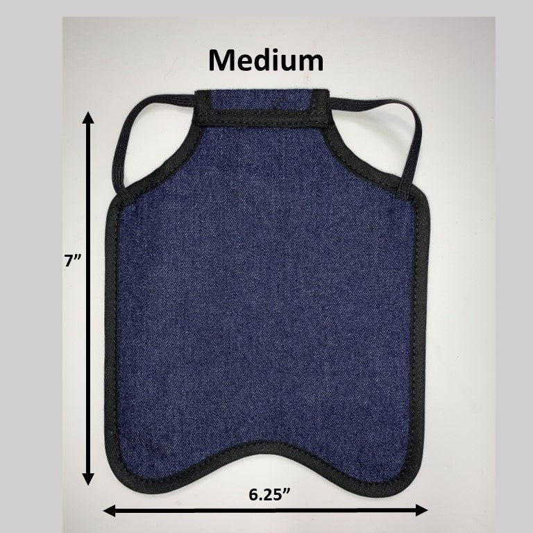 Hen Saver Hen Apron/Saddle (FBA) Denim Medium (Bantams) Single Strap (back pack style)